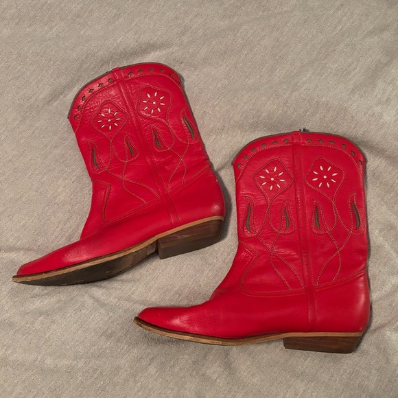 Red cowgirl boots - Picture 1 of 8